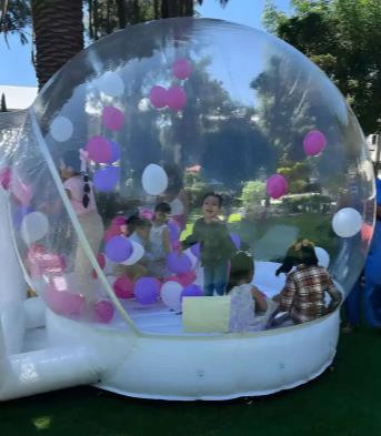 Bubble house bolla cupola gonfiabile a noleggio in affitto feste eventi compleanni